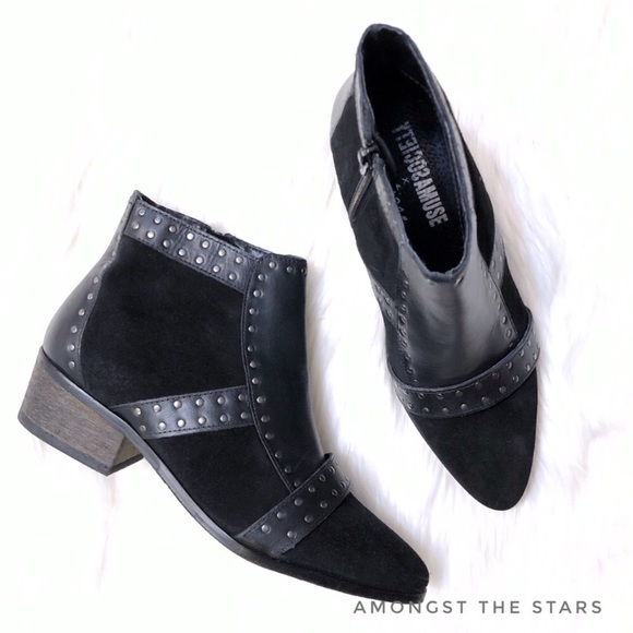 Studded Suede Leather Boots, Amuse Society - Picture 4 of 8